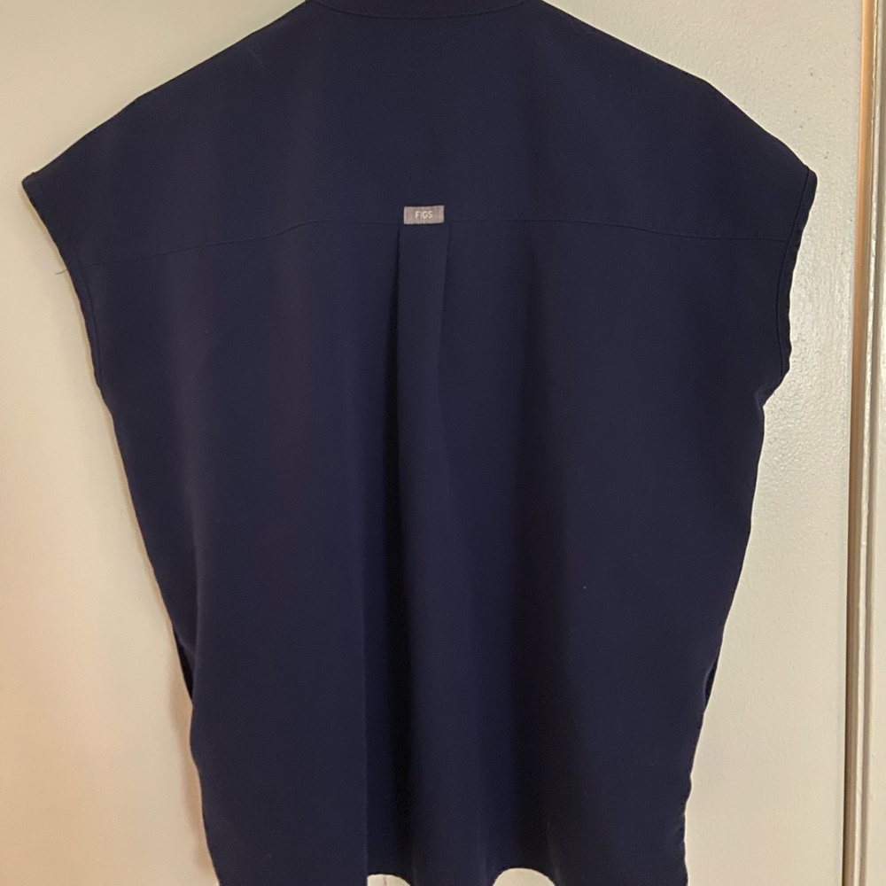 Navy Rafaela top, size small.